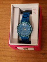 Women&#39;s Xhilaration Analog Silicone Strap Teal Blue Watch TGXL109DTQ (NEW) - £9.45 GBP