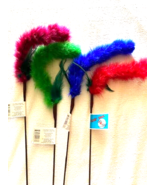 LONG CAT TAIL TEASER CAT TOY GO CAT 18&quot; COUNT OF 4 - £15.48 GBP