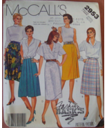 Vintage McCall&#39;s #2953 Misses Skirt Pattern-Size Small Petite Uncut - $12.34 CAD