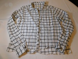 Hollister California Women&#39;s Junior&#39;s Long Sleeve Shirt S small plaid EUC-- - £12.08 GBP