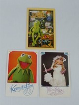 3 1983 Art Of The Muppets Jim Henson Postcards 2 Kermit The Frog &amp; 1 Miss Piggy - £7.88 GBP