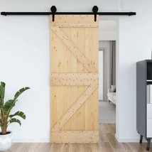 vidaXL Narvik Solid Pine Wood Sliding Door 60-inch Wide Modern Home Furniture - $3,524.24 MXN