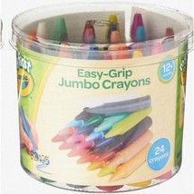 TinyPicasso Jumbo Crayons - 24 Assorted Colours with Easy-G - £58.46 GBP