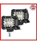 LED Light Bar Set - 4 Inches 120W Pods, Waterproof for All Vehicles, 2PCS - $532.12 MXN