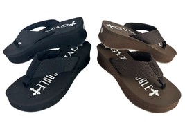 24 Pairs of Women&#39;s Wedges 12 Black 12 Brown 2&quot; Heel Flip Flops Sandals ... - $89.99