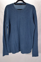 Theory Mens 100% Cashmere Blue Crewneck LS Sweater 2XL - $148.50