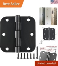 Versatile 30 Pack Matte Black Door Hinges – 3.5-Inch for All Interior Needs - $40.00
