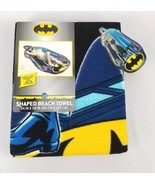 Batman Shaped Beach Towel Kids 34&quot;x58&quot; New DC Comics - £13.95 GBP