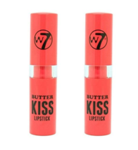 (2-Pack) W7 COSMETICS Butter Kiss Lipstick - Red Dawn - £6.28 GBP