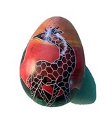 Giraffe African Safari Artwork Design Egg Shaped Stone Kenya  ￼ The Egg ... - $40.76 CAD