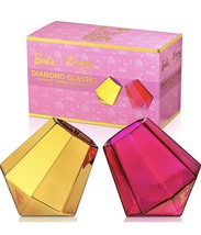 Barbie x Dragon Glassware Whiskey Glasses Barbie Dreamhouse Collection Gold Pink - £50.56 GBP