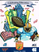 1998 Gator Bowl Game Program North Carolina Tar Heels Virginia Tech Hokies - $123.14
