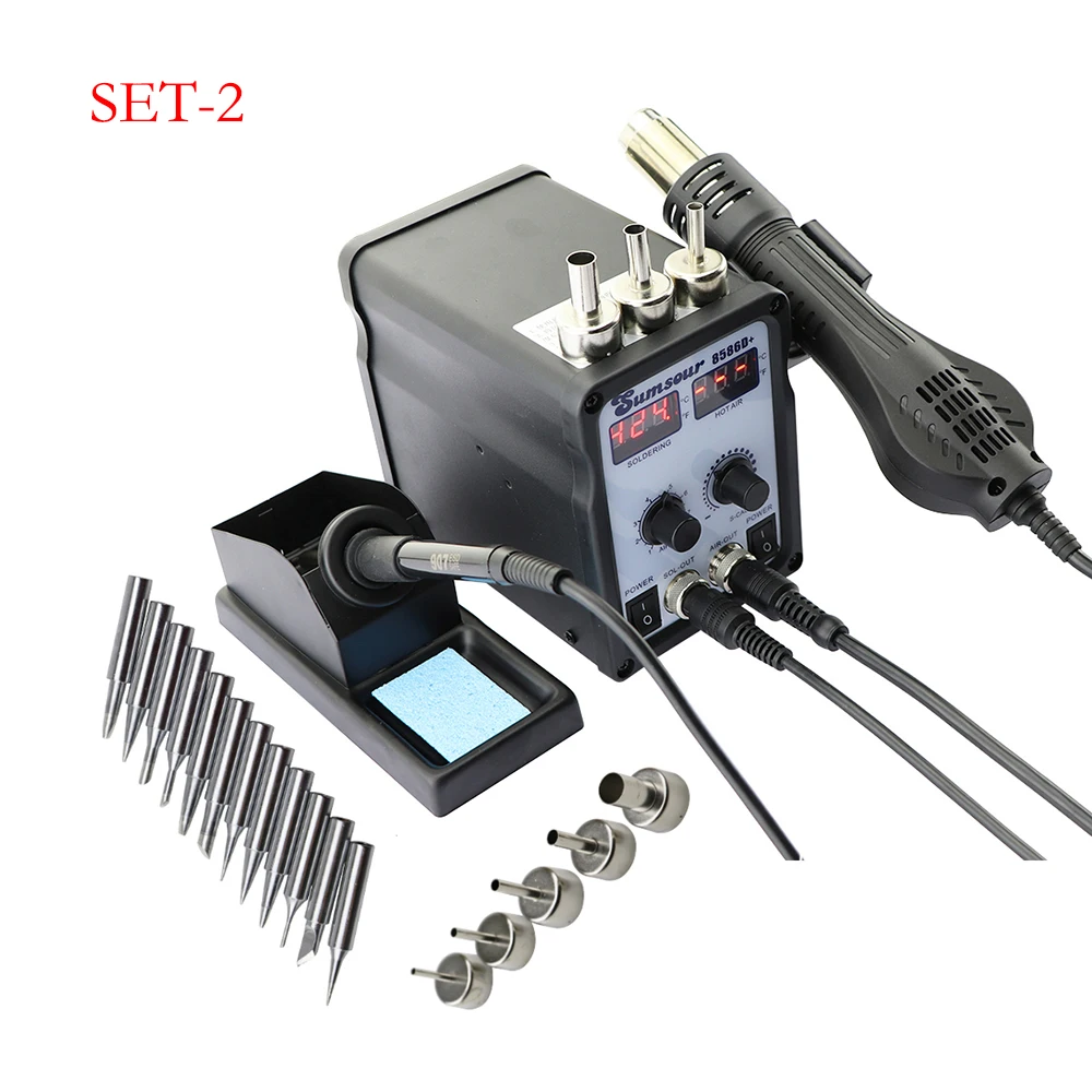 Digital Display Hot Air Desoldering Station 2 In 1 Constant Temperature Electric - £160.37 GBP