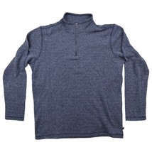 Gap Men's Long Sleeve Half Zip Mock Neck Warm & Stylish Sweater Large Blue Notag - $13.36
