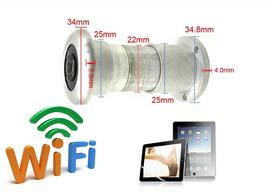 1080P HD 170D 940nm Night vision Door peephole nanny small Wifi wireless... - £59.75 GBP