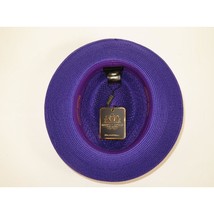Men's Summer Spring Braid Straw style Hat by BRUNO CAPELO JULIAN JU914 Purple image 2