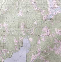 Map Unity Pond Maine 1982 Topographic Geo Survey 1:24000 27 x 22&quot; TOPO4 - £35.96 GBP