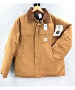 Vtg Carhartt Jacket Duck Canvas Quilt Lined Barn Chore Coat Mens 2XL USA... - €125,60 EUR