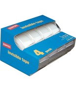 Staples Invisible Tape Caddies 3/4&quot; x 11.1 yds 4/Pack (52384-P4D) 483534 - £15.73 GBP