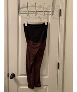 Isabel &amp; Ingrid Women&#39;s Maternity Leopard Print Leggings Pants Size S - $62.57 CAD