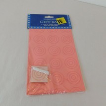 Pink Bullseye Jumbo Size Plastic Gift Bag Tag Yarn 30&quot; x 40&quot; Birthday Baby Xmas - £4.78 GBP