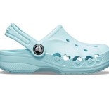 Crocs Baya Little Girls Slip on Clog Size C12 Aqua Ice Blue Comfortable - £10.49 GBP