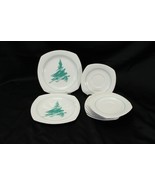 Nikko Evergreen 8 Saucers and 2 Salad Plates Christmas Tree Lot of 10 Xmas - $592.88 MXN