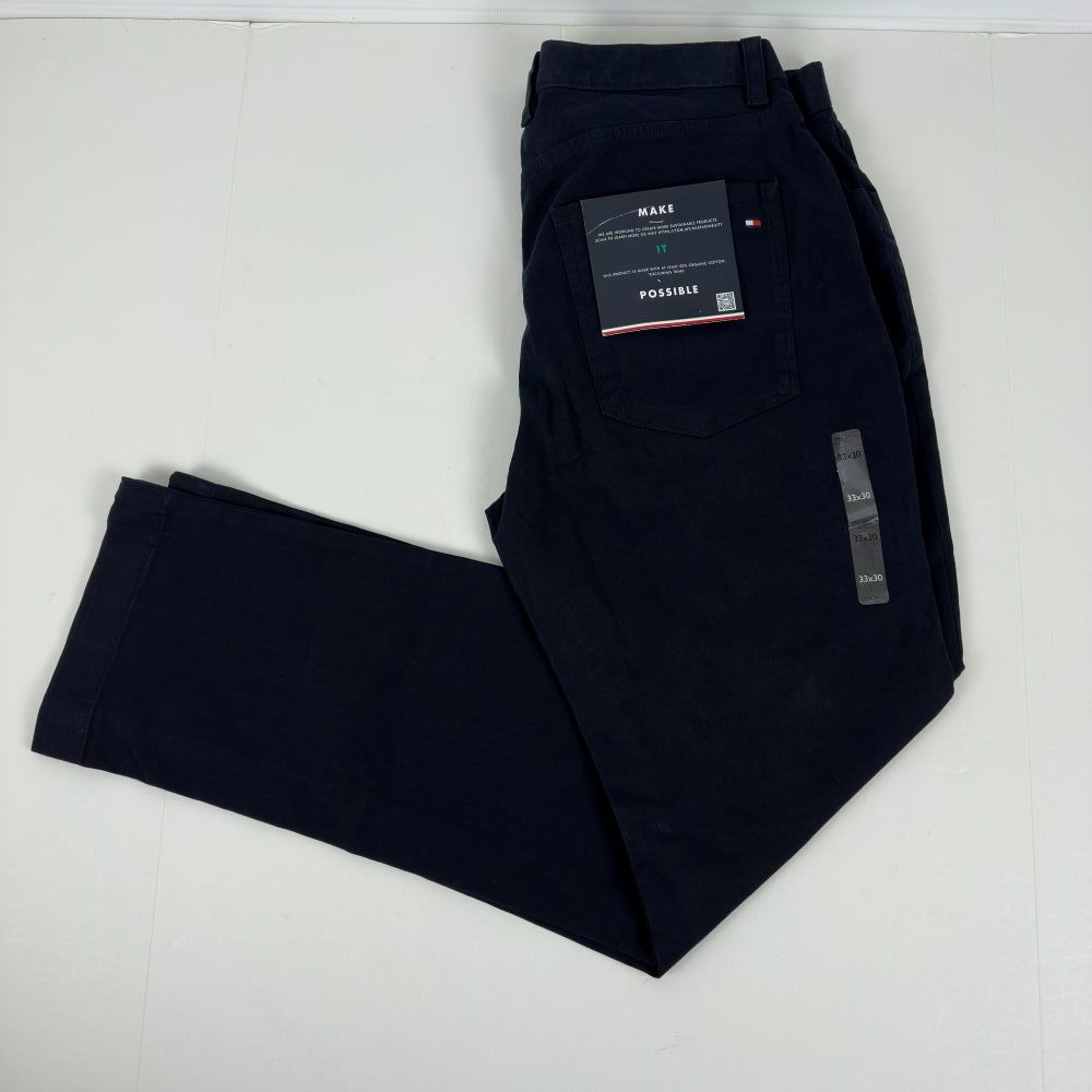 Tommy Hilfiger Men's Denton Straight-Fit 5-Pocket Chino Pants Desert Sky-33x30 Item image 6