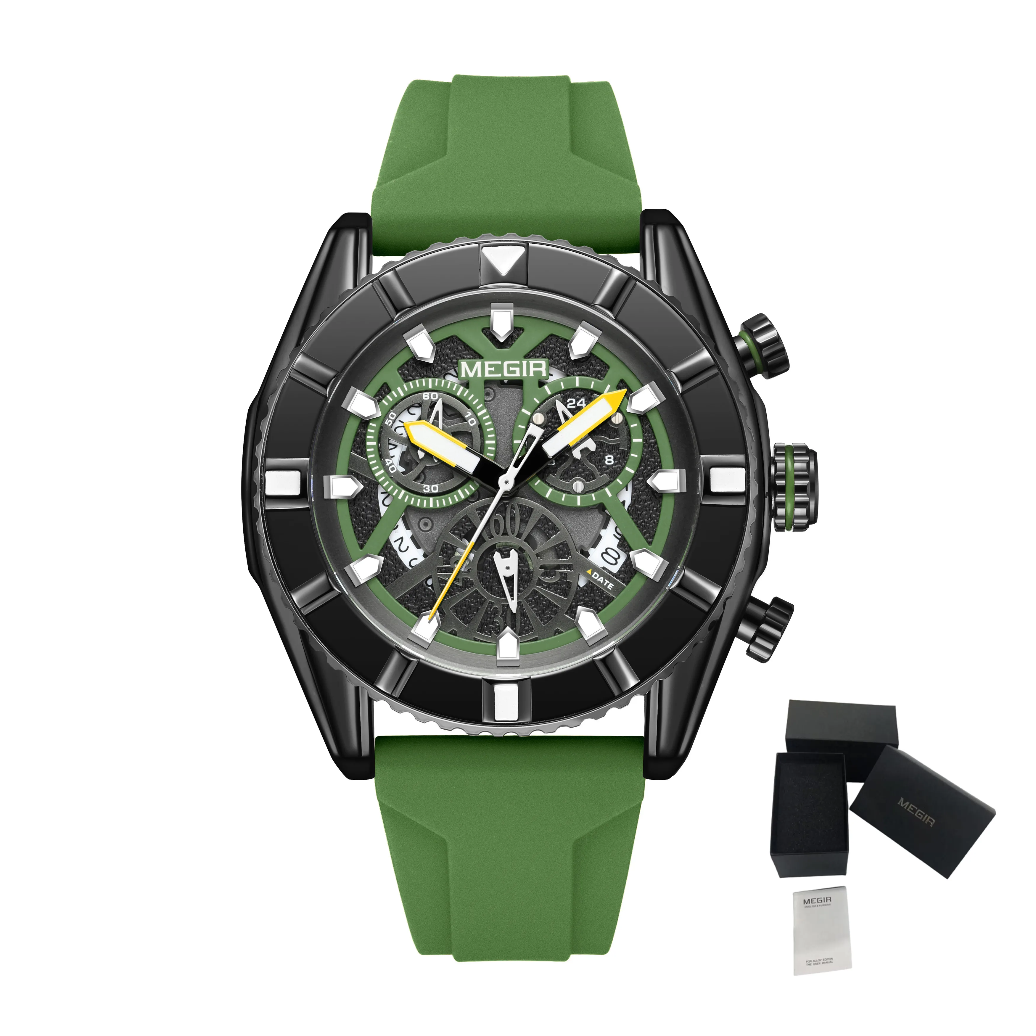 Men&#39;s Watch Luxury Analogue Sport Chronograph Military Luminous Clock Quartz Wat - £31.60 GBP