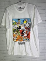 Cartoon Network Ed Edd Eddy Cow Chicken Short Sleeve Tee T-Shirt Mens Size L - £19.07 GBP