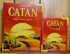 NEW - Settlers of Catan Board Game with 5-6 Player Extension Pack - SEALED - $58.79