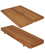 Boat Rectangular Folding Teak Table Top One Wing 3 Sizes Marine Boat RV ... - $750.33 CAD+