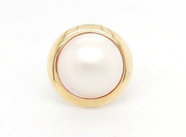 14k Yellow Gold Vintage Women&#39;s Pearl Ring - £313.75 GBP