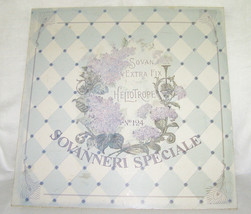 VINTAGE SOVANNERI SPECIALE METAL SIGN- “HELIOTROPE,FRENCH LILAC,No.124”B... - $4.95