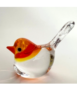 Spring Clearance, Murano Glass, Handcrafted Lovely Mini Bird Figurine, G... - £17.27 GBP