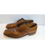 Allen Edmonds Dryden Brown Oxfords Shoes  Sz 12 D For Men Made In USA Ve... - $99.00