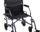 Carex Transport Wheelchair with 19 Inch Seat - Folding Transport Chair w... - $198.23