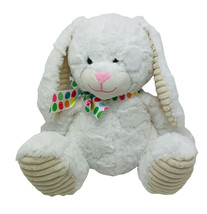 Easter Bunny  Rabbit White 14" Plush Animal Adventure Very Soft Hugable - $15.20