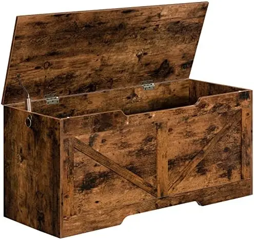 Chest, Retro Toy Box Organizer with U-Shaped Cut-Out Pull, Storage Bench... - $448.50