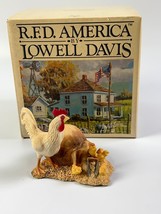 Schmid Lowell Davis Chow Time Hen Chicks Rooster W/ Bag Of Feed Border Fine Arts - £11.18 GBP