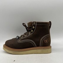 Hawx WULP-3 Mens Brown Lace Up Round Toe Leather Ankle Work Boots Size 10 M - £35.55 GBP