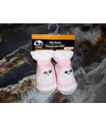 SEASONAL COLLECTION HALLOWEEN PINK GHOST BABY BOOTIES W/GRIPPER BOTTOMS NEW - $13.03 CAD
