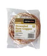 Cerrowire 25 Ft. Stranded Bare Copper Wire 6 AWG  Electrical Grounding Wire - €25,53 EUR