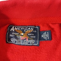 American Living Men's Red Cotton Blend Full Zip Polo Jacket Long Sleeve Size XL image 5