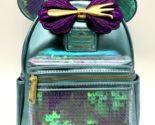 Disney Cruise Line DCL Ariel The Little Mermaid Loungefly Sequin Backpac... - $75.23