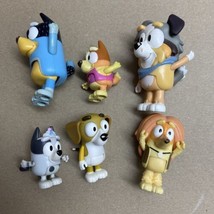 Bluey Bingo and Friends 6 Pc Lot of 2.5-3.25&quot; Poseable Figures Mixed Characters - £11.31 GBP