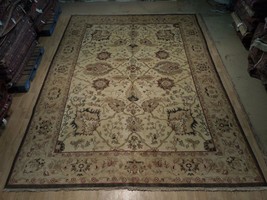 Exotic 10x14 Authentic Hand-Knotted Agra Rug B-79575 - £2,484.46 GBP