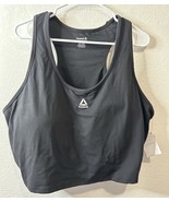 Reebok Revolve Black Medium Support Sports Bra Size 3XL - $19.79