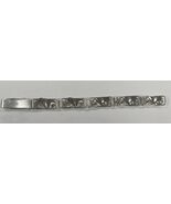 John Lauritzen Denmark Sterling Silver Floral Station Bracelet 7.5&quot; Gorg... - €196,93 EUR