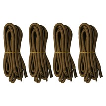 4 pairs 5mm Thick Heavy duty Round Hiking Work Boot Shoe laces Strings Men Women - £8.76 GBP